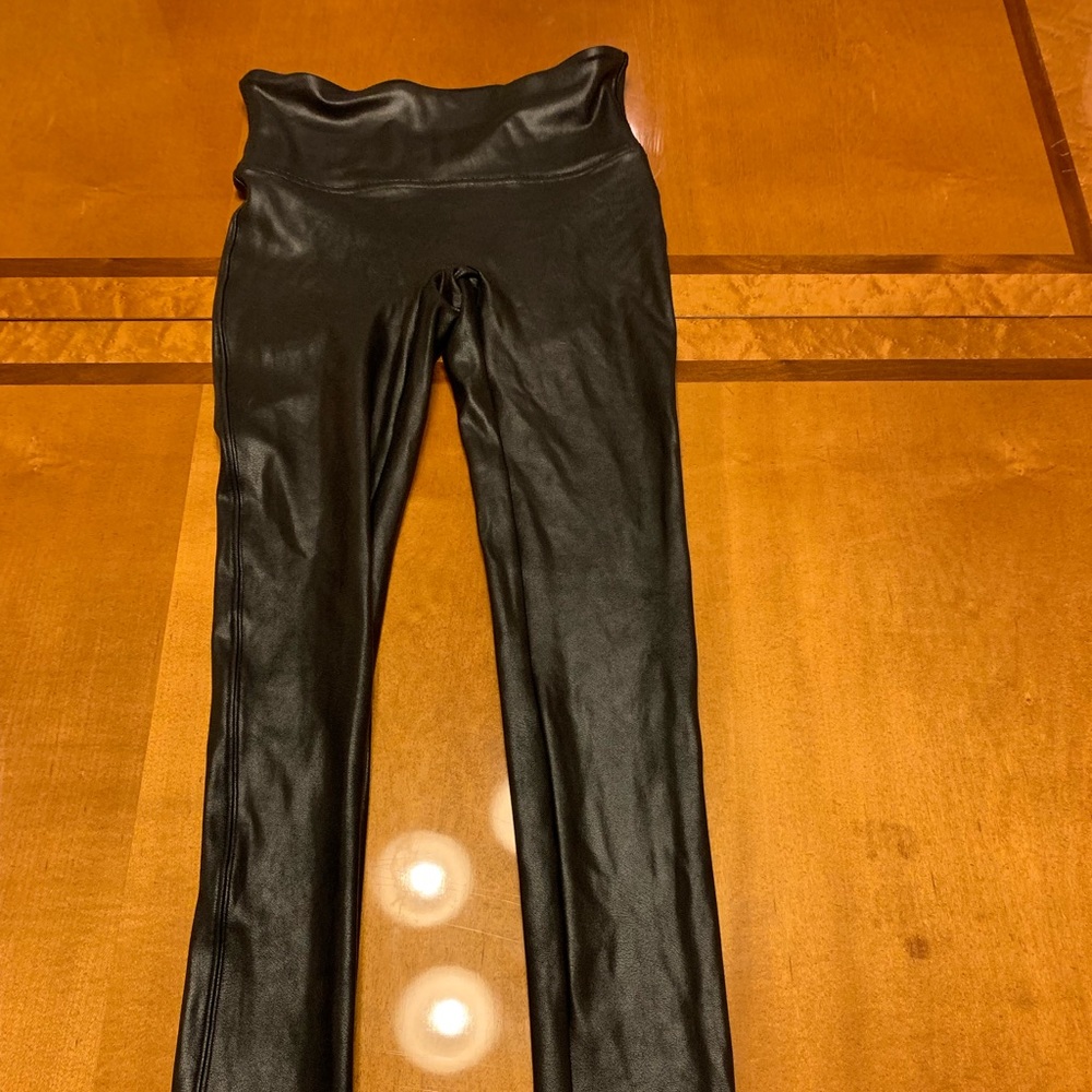 Spanx leather leggings